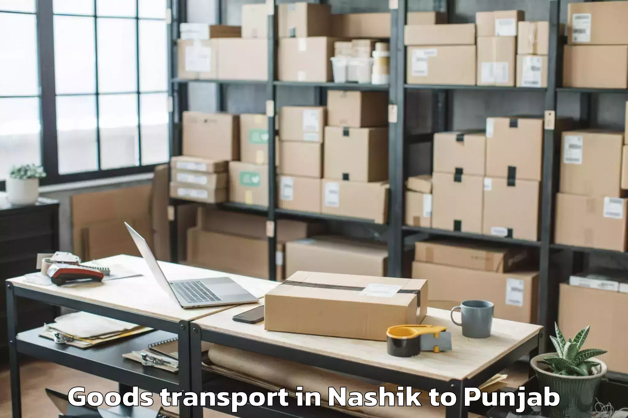 Leading Nashik to Sas Nagar Mohali Goods Transport Provider